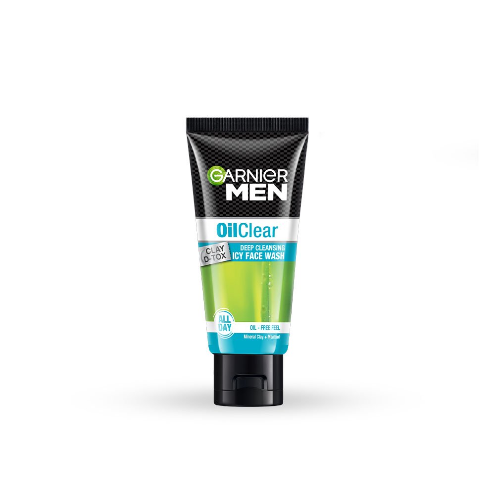 Garnier Men Oil Clear Clay D - Tox Facewash